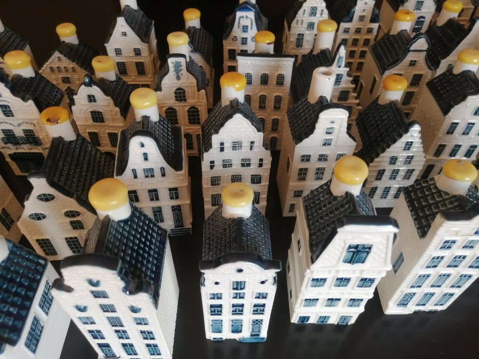 Collection of 23 KLM Miniature Houses