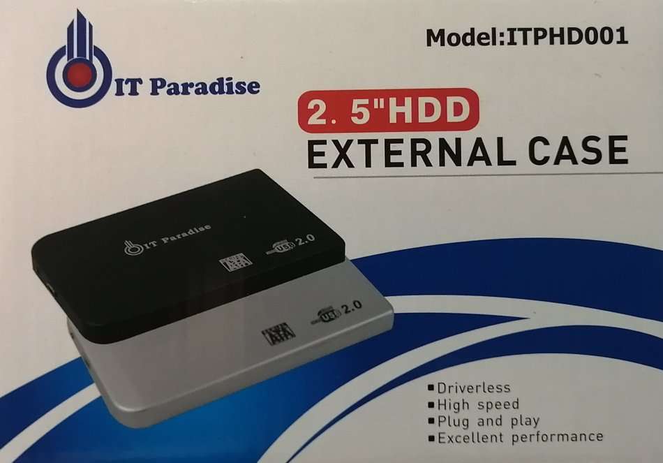 NEW USB 2,0 SATA 2.5 Inch External SSD/HDD Enclosure