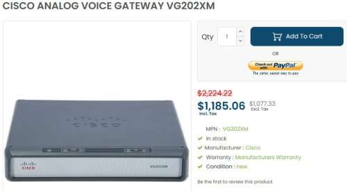 NEW Cisco Analog Voice Gateway VALUE R5000