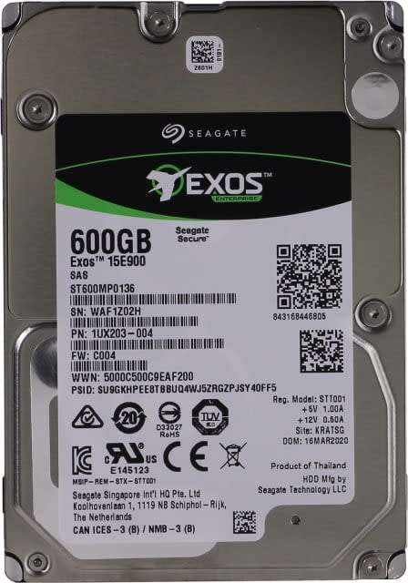 *NEW* Seagate Exos 15000rpm 600GB SAS 2.5` Hard Drive (Value R5000)