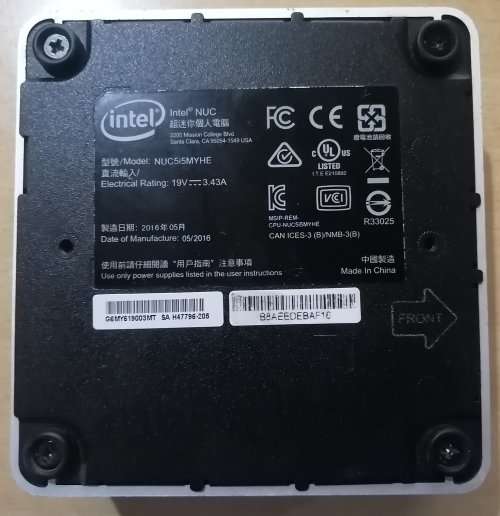 Intel NUC Mini PC - 5th gen i5, 8GB Ram, 500GB HDD - PLEASE READ