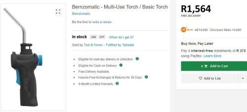*NEW R1,850* Bernzomatic - Multi-Use Torch Kit