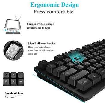 HK6300 Wireless Keyboard and Mouse Combo