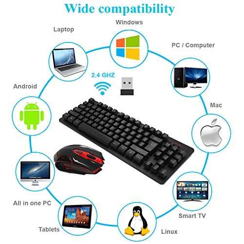 HK6300 Wireless Keyboard and Mouse Combo