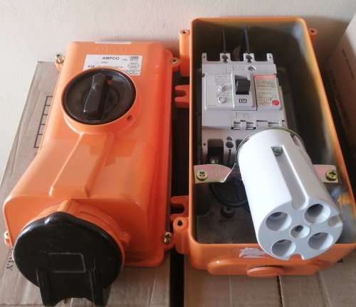 AMPCO Three Phase 63A Switched Socket with interlock