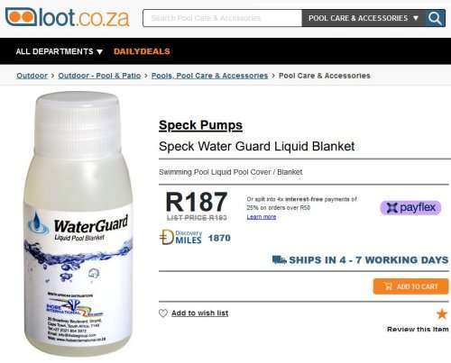 *BULK LOT* WaterGuard Liquid Pool Blanket - Please read