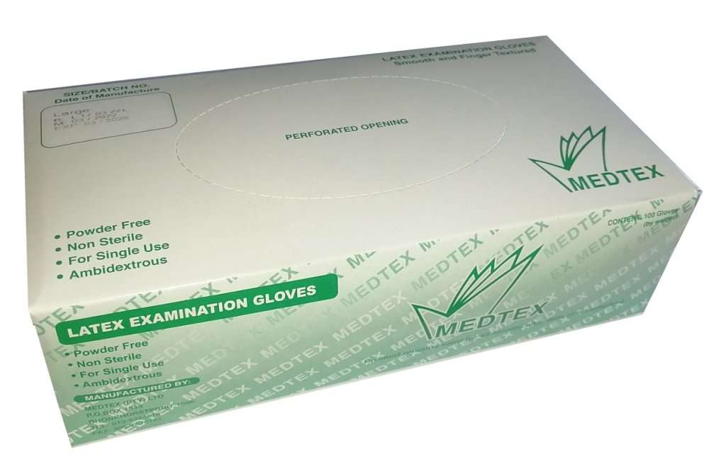 *LAST LOT* 10 x Boxes of LATEX EXAMINATION GLOVES - Retail R1490