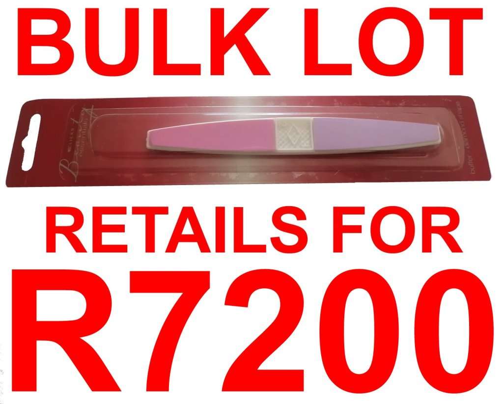Clicks Beauty Essentials Nail Buffer Bulk Lot - Retail R7200