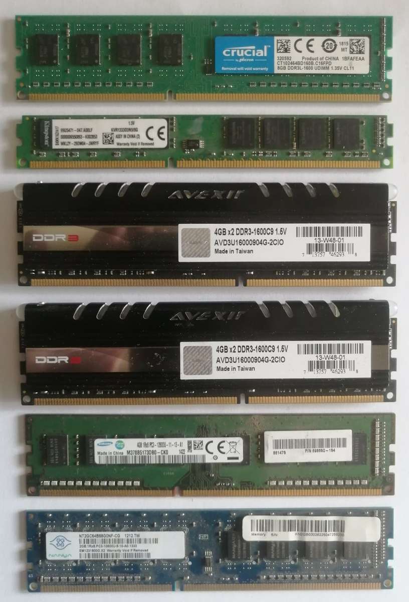 Lot DDR3 Desktop Ram