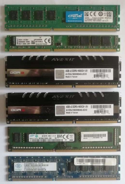 Lot DDR3 Desktop Ram