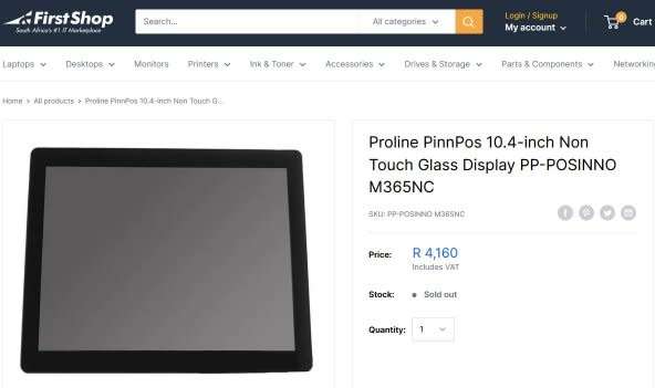 Poindus 10.4` True-Flat Display (Retail R4160)