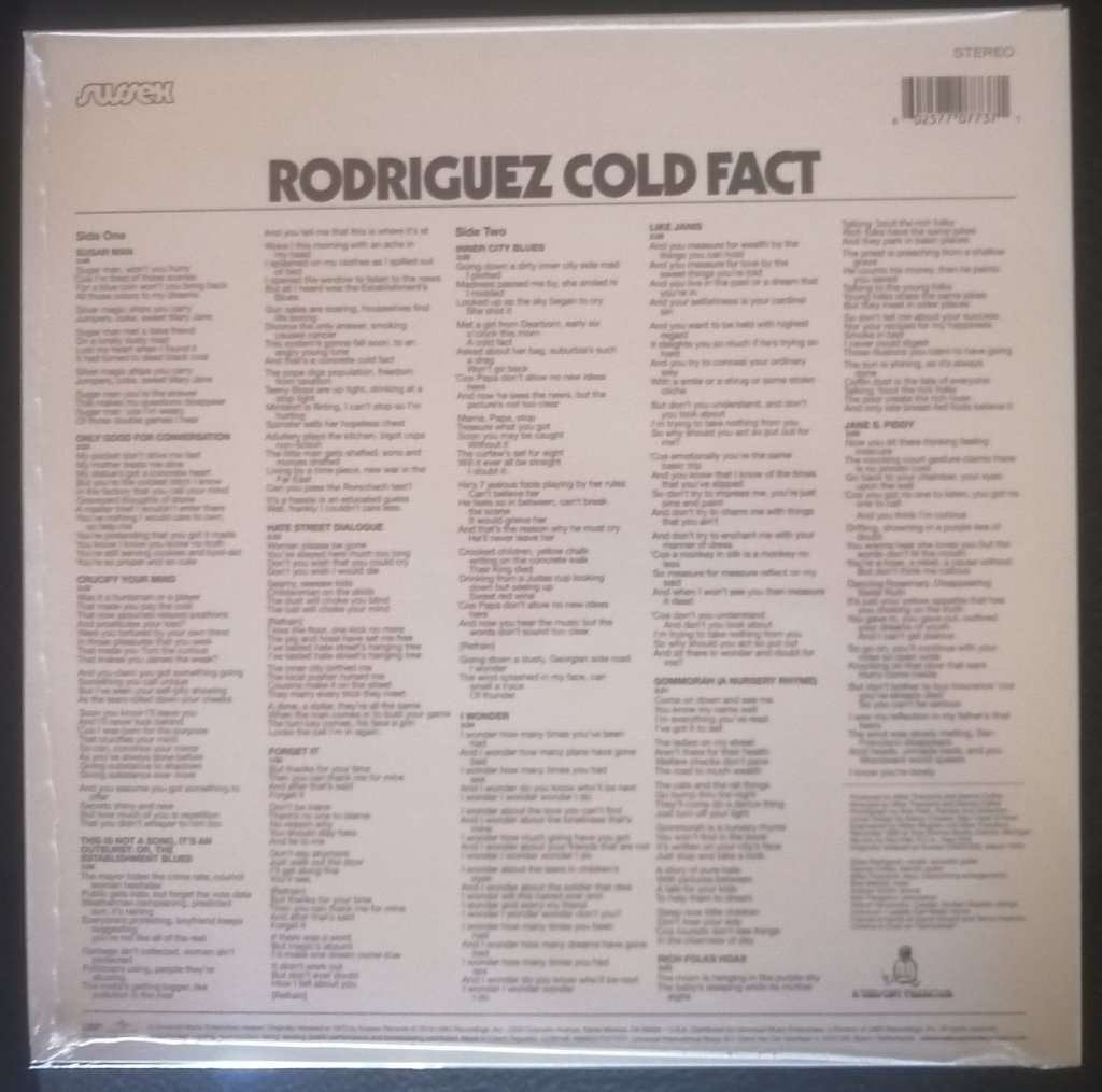 Rodriguez Cold Fact LP