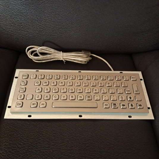 Stainless Steel USB Panel Keyboard