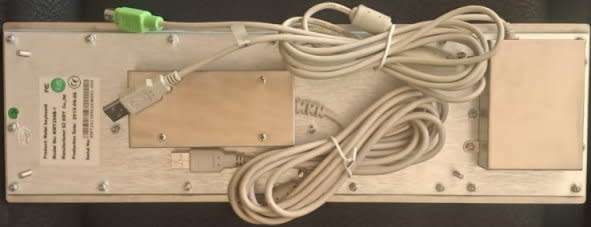 Stainless Steel Keyboard with Trackball