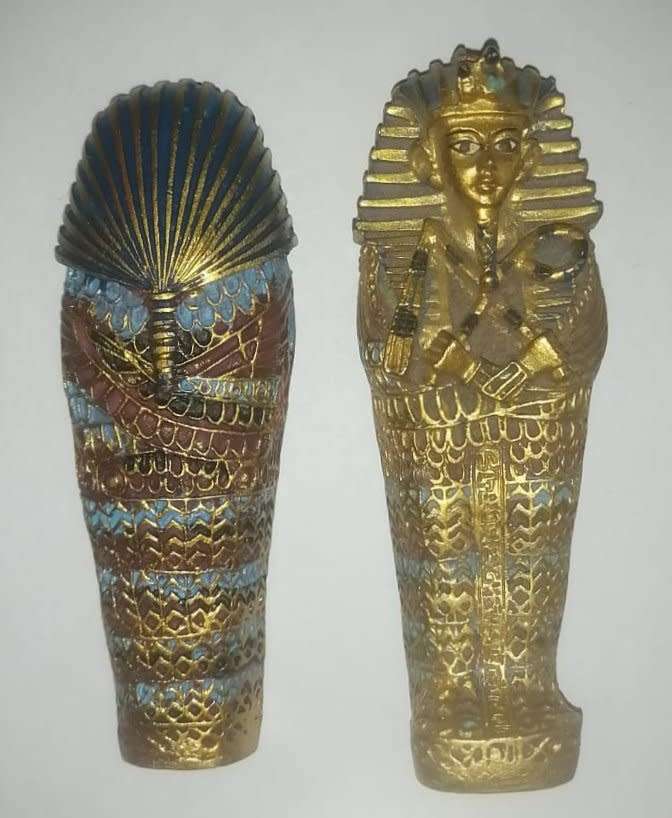 Egyptian Sarcophagus with Mummy inside