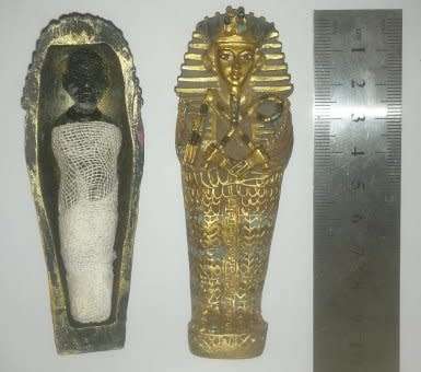 Egyptian Sarcophagus with Mummy inside