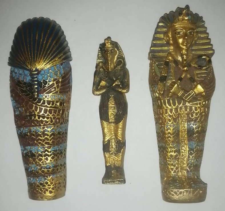 Egyptian Sarcophagus with Mummy inside