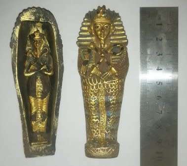 Egyptian Sarcophagus with Mummy inside