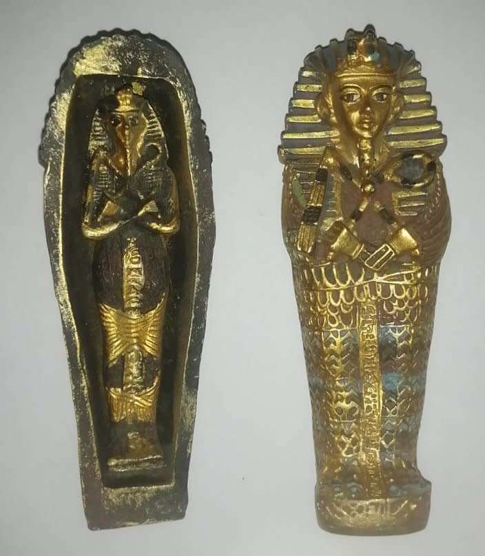 Egyptian Sarcophagus with Mummy inside