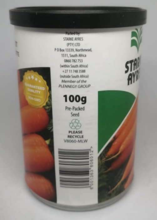 100g Tin of Carrot Seeds