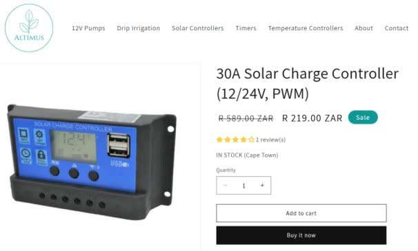 30A Solar Charge Controller