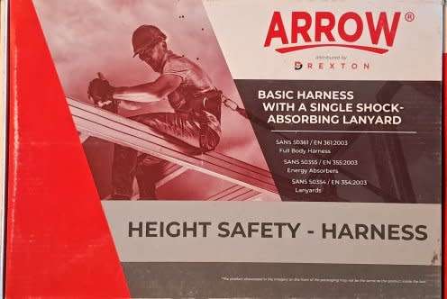 New ARROW Full Safety Harness with Shock Absorbing Lanyard