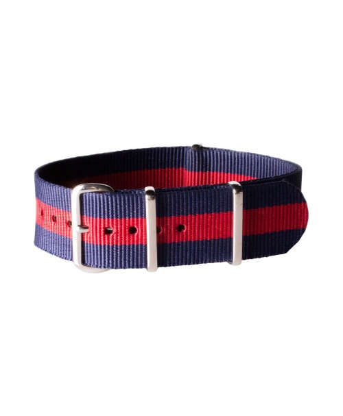 NATO STRAP NAVY AND RED 20mm