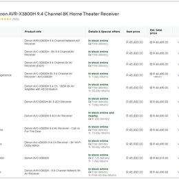 DENON AVC-X3800H 8K 9.4 CHANNEL AV RECEIVER  AVCX3800H