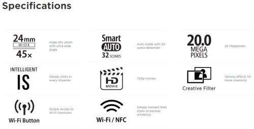 Canon PowerShot SX430 IS DSLR Camera 20 Mp 45x Zoom