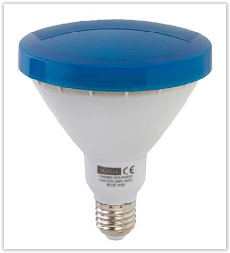 Eurolux Blue E27 14W Colour PAR38 Reflector LED PAR38 E27 14w Blue  - G994BL