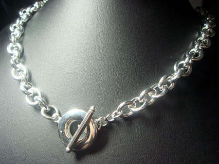 STUNNING!!!!!!  STERLING SILVER  NECKLACE T/O CLASP