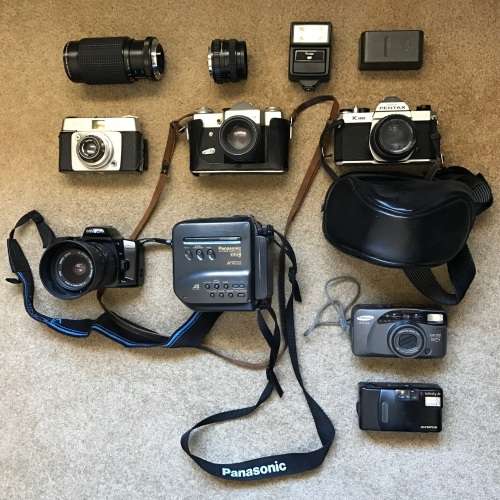 Lot of Old Cameras and Lenses