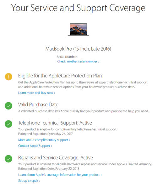 LATEST MODEL 2016 Apple MacBook Pro 15" Retina i7 2.7GHz / 16GB / 512GB / Radeon 455 + WARRANTY