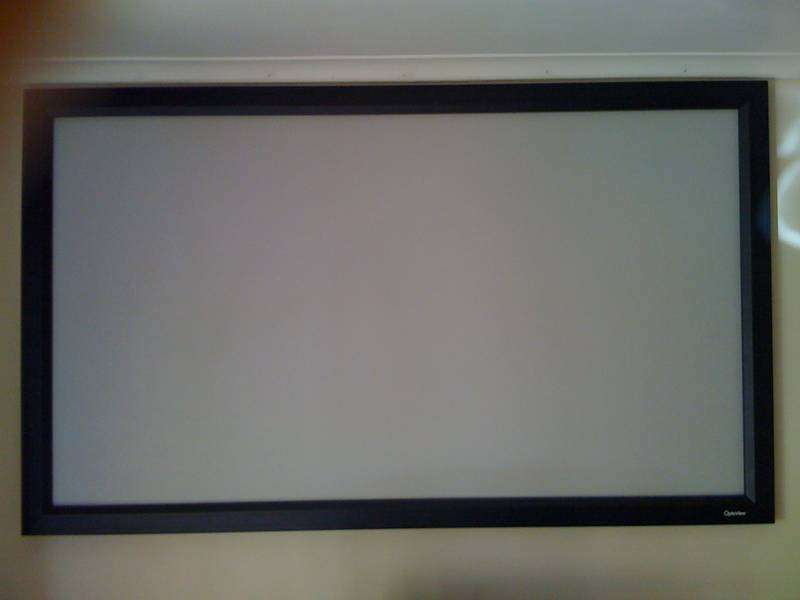Optiview Fixed Frame Projector Screen - 2.1m x 1.2m - As New!!!