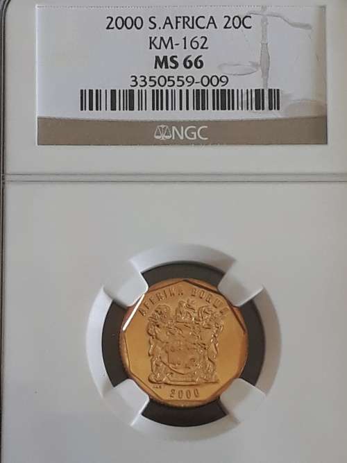 2000 20 Cent MS 66 - Old Coat of Arms