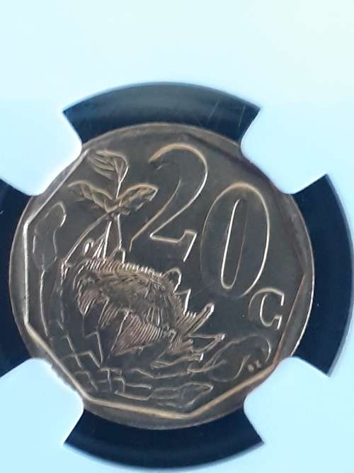 2000 20 Cent MS 66 - New Coat of Arms