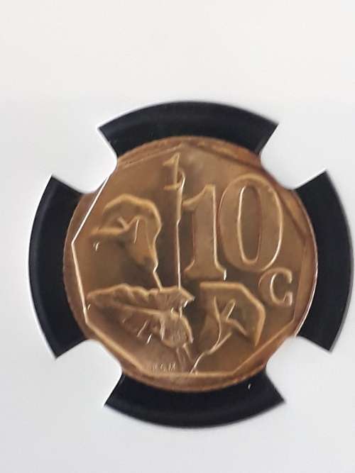 2000 10 Cent MS 65 = New Coat of Arms