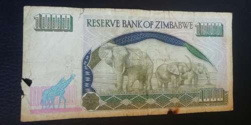 2003 Zimbabwe 1000 Dollars