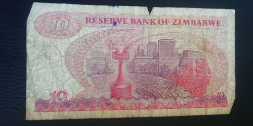 1983 Zimbabwe 10 Dollars