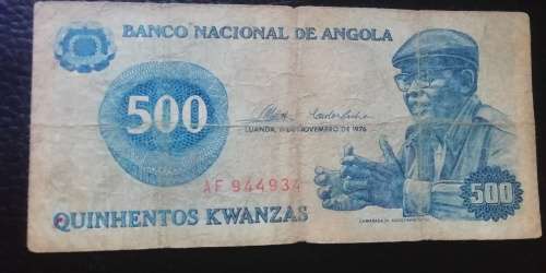 1976 Angola 500 Kwanzas - Modes of Transport