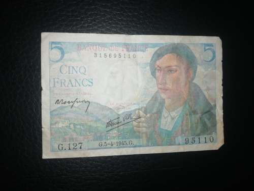 1945 France 5 Francs