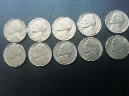 Lot #1 USA 5 Cent Coins