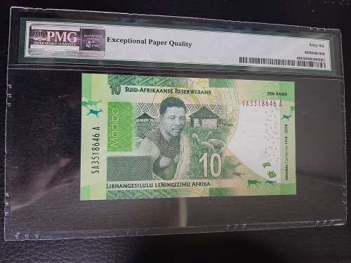 2018 R10 Mandela Commemorative PMG 66