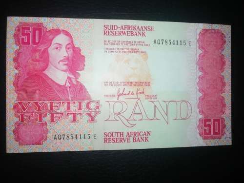 1984 R50 Gerhard de Kock in UNC condition