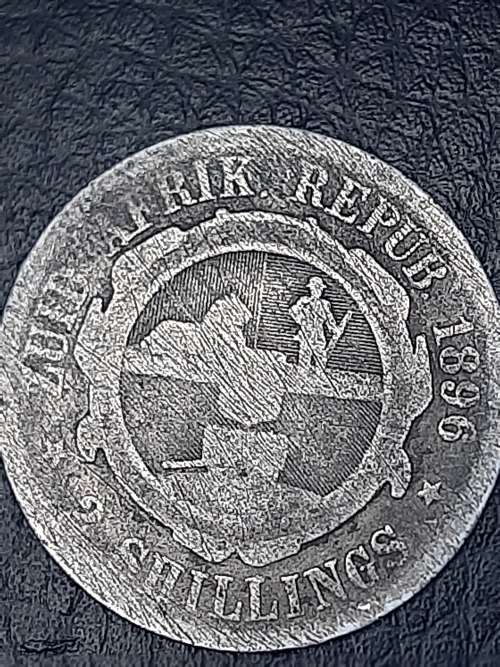 1896 Silver ZAR 2 Shillings