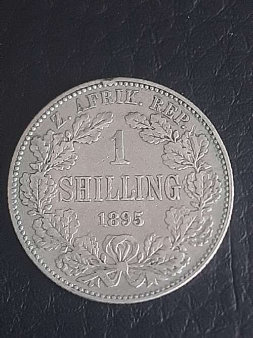 1895 Silver 1 Shilling ZAR