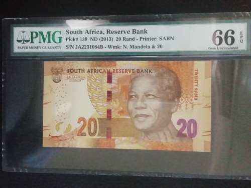 2013 R20 Lesetja Kganyago PMG 66 EPQ