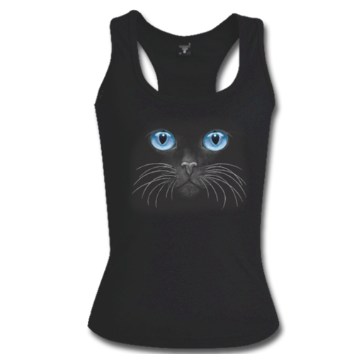 HD Cats face / Free Shipping / Available in Vest or Tee