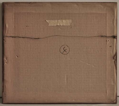 Antique print (on stone) - The Artillery Barracks, Guernsey from Clarence Battery L HAGHE 1829