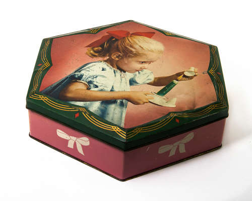 Vintage Decorative Cake Tin